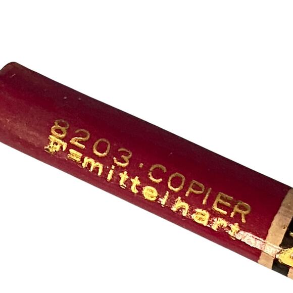 Vintage Stabilo 8200 Series Schwan Pencil Red Graphite Set 8 with Tin Box 50s - Picture 11 of 16